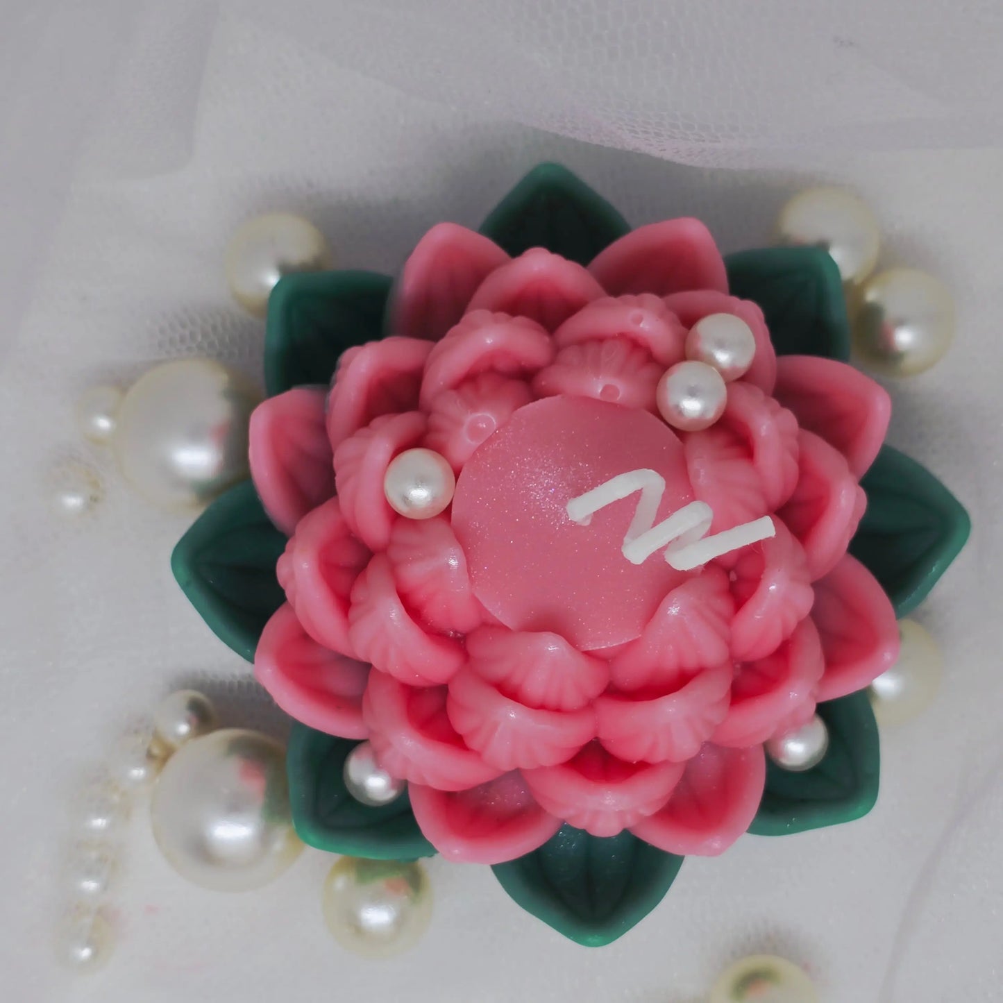 Lotus Blossom Candle – Handcrafted Decorative Candle