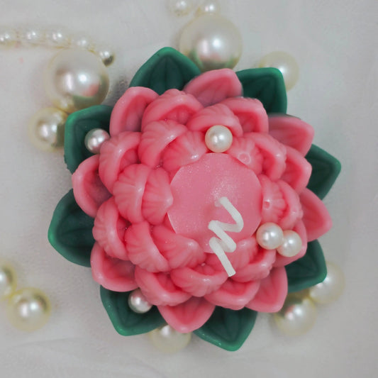 Lotus Blossom Candle – Handcrafted Decorative Candle