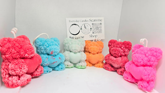 Teady Bear Pillar Candle