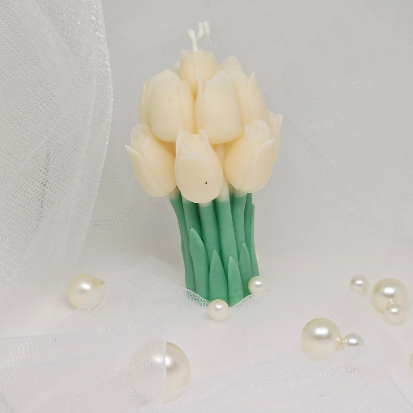 Tulip Bouquet Candle – Handmade Soy Wax Decorative Candle