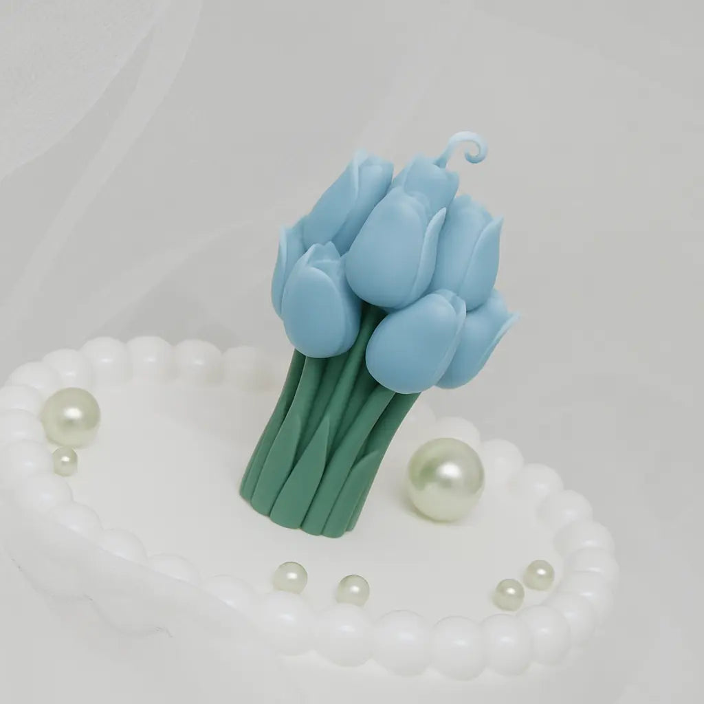 Tulip Bouquet Candle – Handmade Soy Wax Decorative Candle